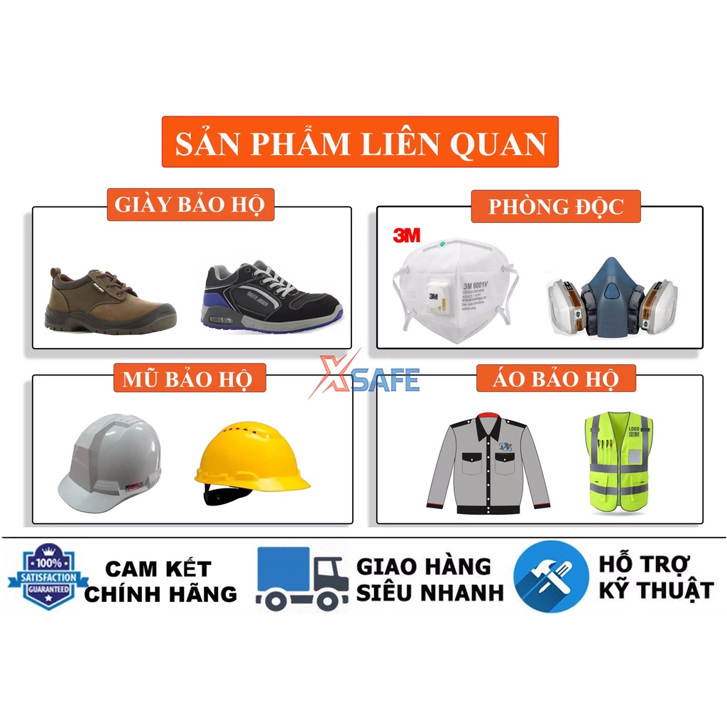 Bộ mặt nạ phòng độc 3M 7502-2097 chống bụi, chống hơi độc, khí hàn cắt đúc kim loại - chính hãng xsafe