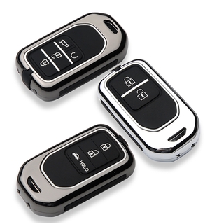 Vỏ chìa khóa điều khiển từ xa bằng hợp kim kẽm và silicon cho Honda Hrv City Spec V 2022/Crv/Accord/Civic Brio 2016-2022 Hrv Jazz Brv