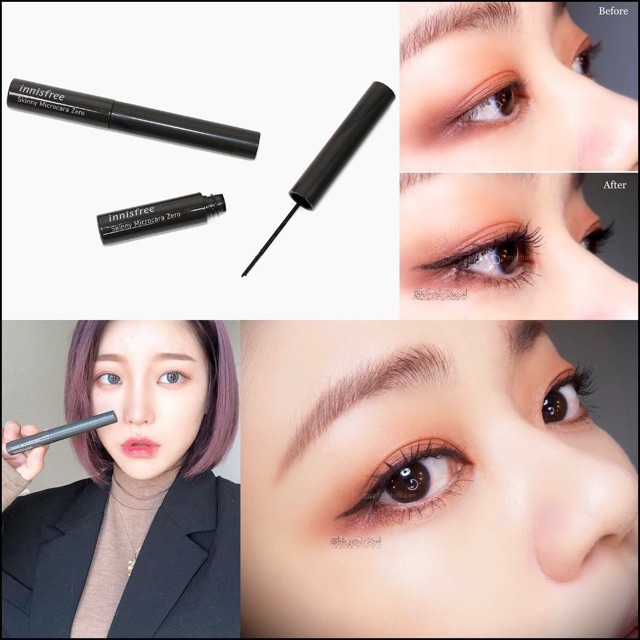 Mascara siêu mảnh Mascara Innisfree Skinny Microcara Zero