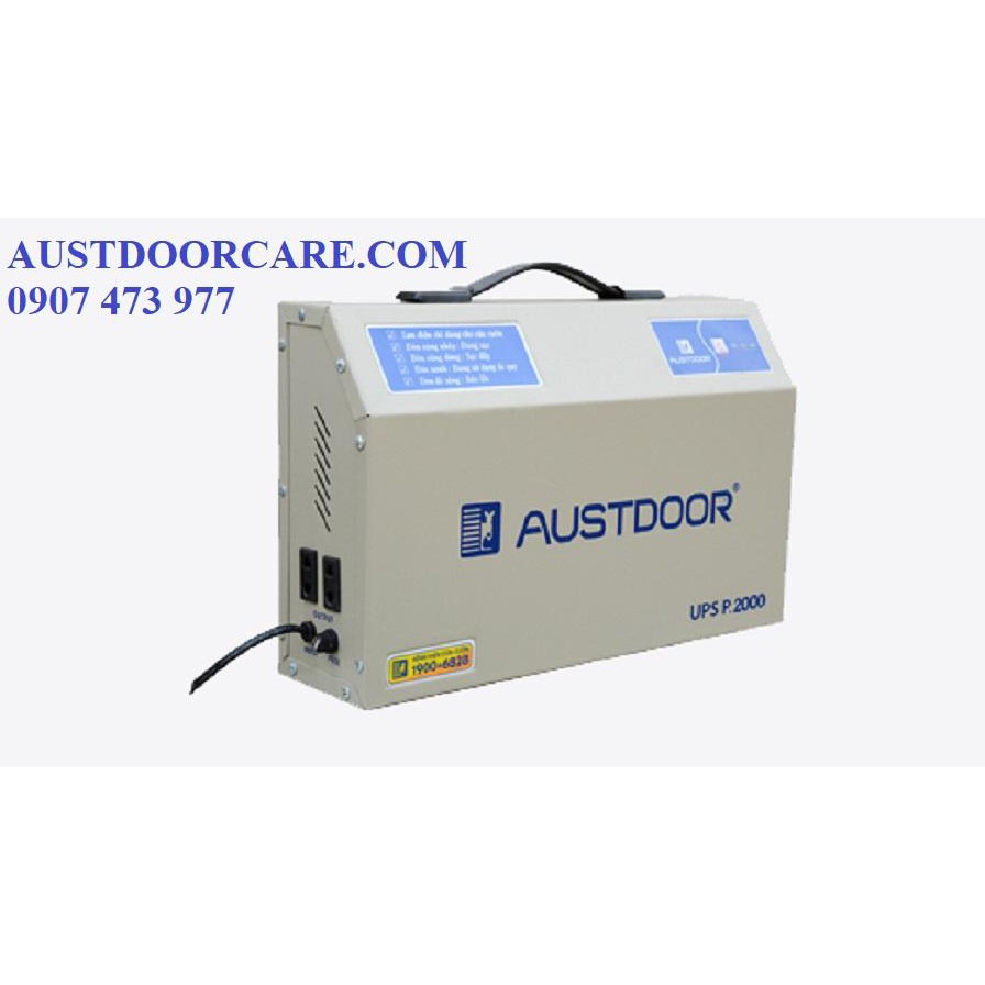 ✅ AUSTDOORCARE ✅Bình lưu điện cửa cuốn Austdoor P2000 cho cửa cuốn lớn hơn 15m2