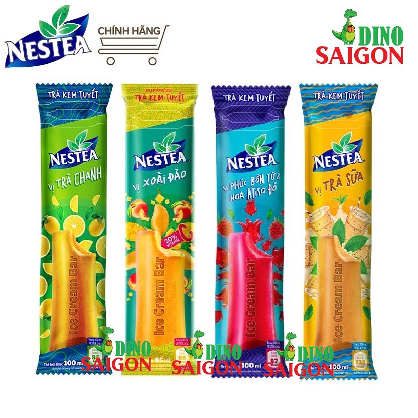 [HB GIFT] 1 gói Trà Kem Tuyết Nestea các Vị Trà chanh, Trà sữa 100ml