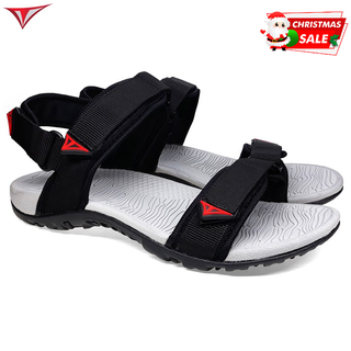 [Fullbox] Giày Sandal Nam Nữ Việt Thủy Hai Quai Ngang Đen - VT016