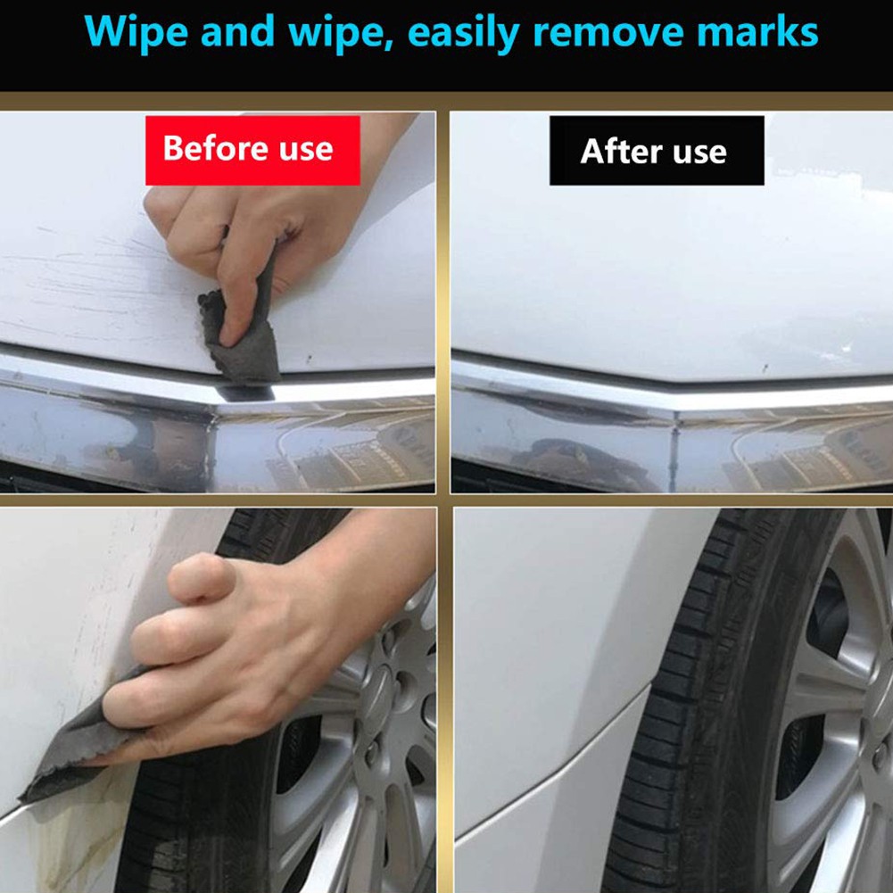 [GEORGIA]2Pcs Multifunctional Magic Auto Car Scratch Remover Cloth Paint Repairing Tool