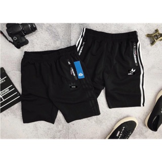 Quần short adidass 3 sọc đen trắng