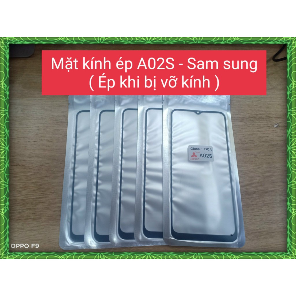Mặt kính ép liền keo A02s/A03S/A03 Sam sung