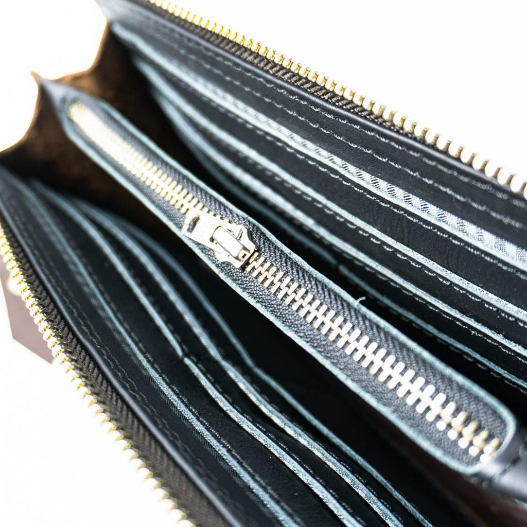 Ví dài cầm tay nam da bò, phong cách vintage cổ điển Manuk Leather