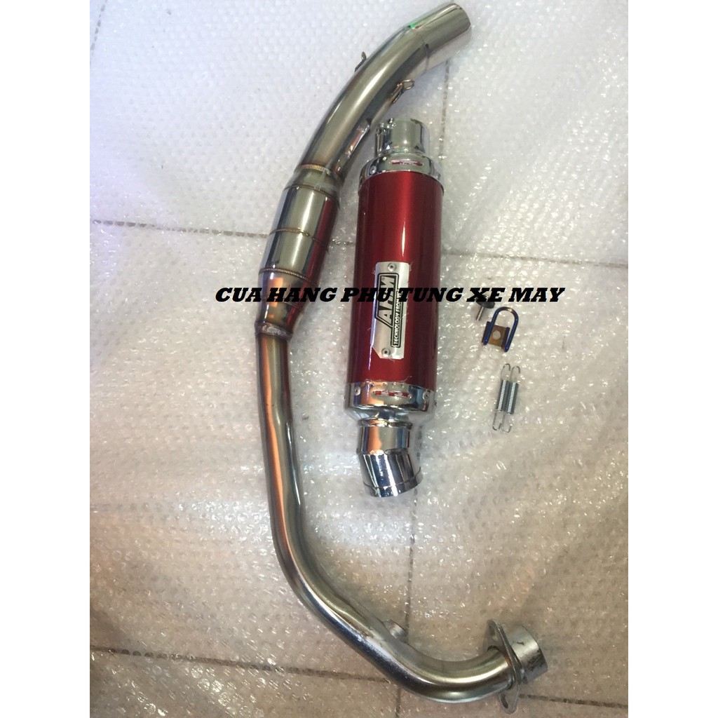 Pô AHM gắn xe Ex135, Ex150, Winner 150, Winner X, Raider Fi, Satria Fi ( kèm cổ bầu hơi inox )