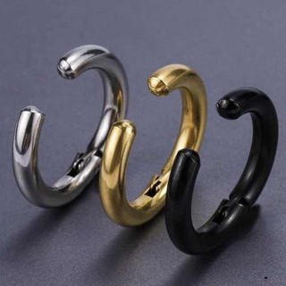 Khuyên Tai Nam Không Cần Bấm Lỗ, Khuyên Vành Tai Tròn Cho Nam (1 Chiếc)