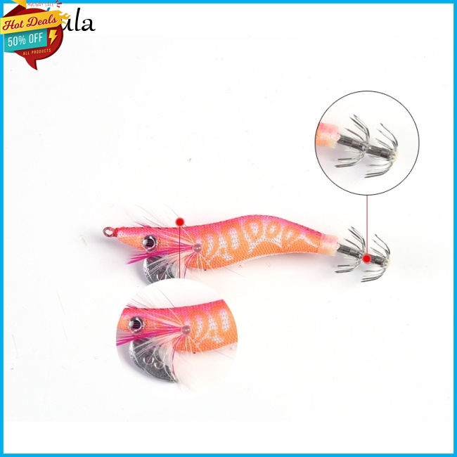 Set 4 Mồi Câu Cá Giả Hình Con Tôm 3D 8.5cm 4.3g