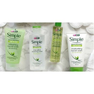 Sữa Rửa Mặt Cho Da Nhạy Cảm Simple Refresh, Dưỡng Ẩm Moisturising Và Tẩy Tế Bào Chết Hạt Smooth