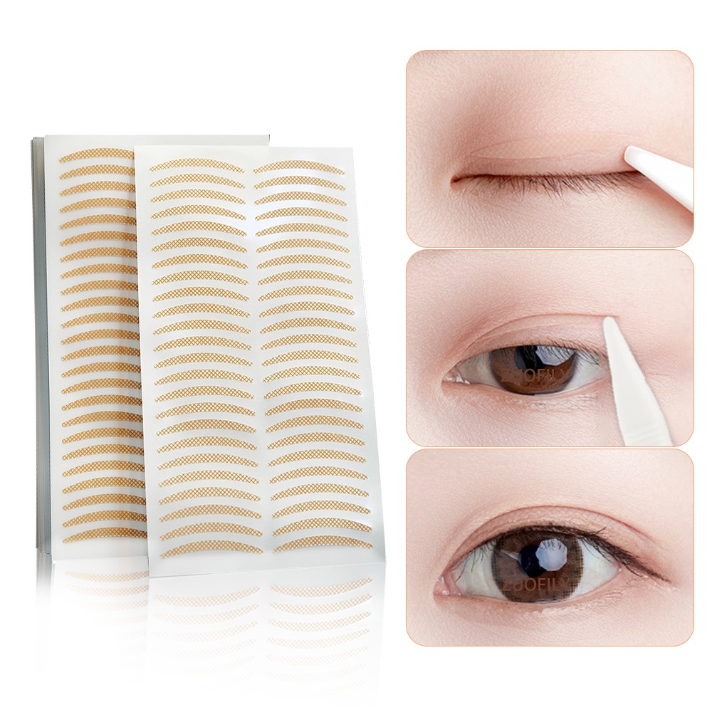 Bộ 120/240 Miếng Dán Kích Mí Vô Hình Kháng Nước Cho Nữ