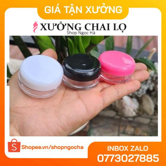 Hủ nhựa chiết mỹ phẩm tròn 10g,20g,30g,50g,100g đựng kem , phụ kiện du lịch