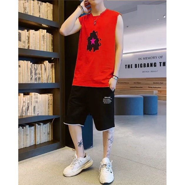 ĐỒ BỘ NAM QUẦN LỬNG THỂ THAO THUN COTTON - T2