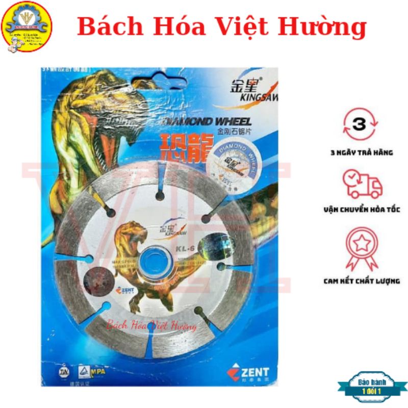 Lưỡi cắt gạch, cắt đá, bê tông đa năng Khủng Long dùng cho máy cầm tay, đá cắt khô giá rẻ cắt ngọt - Bách Hóa Việt Hường