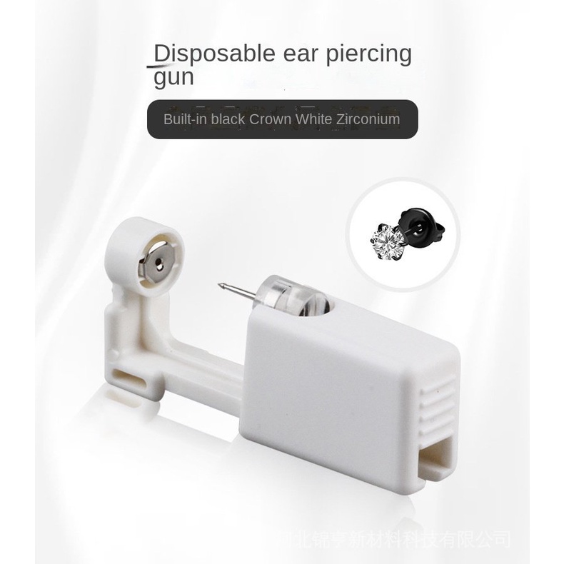 Khuyên Xỏ Tai Màu Đen Dùng Một Lần Phong Cách Punk Cá Tính Cho Nam Nữ