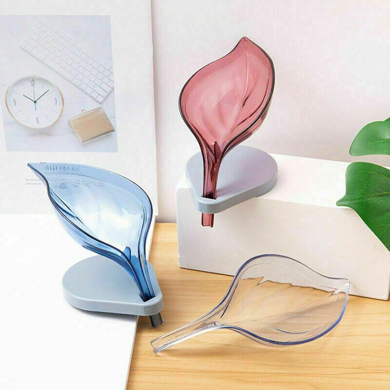 Giá Đỡ Xà Phòng Hình Chiếc Lá Thiết Kế Thoát Nước Tiện Dụng