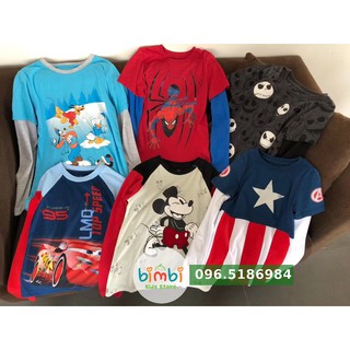 Áo cotton bé trai dư xịn đét hiệu Disney 2-12T