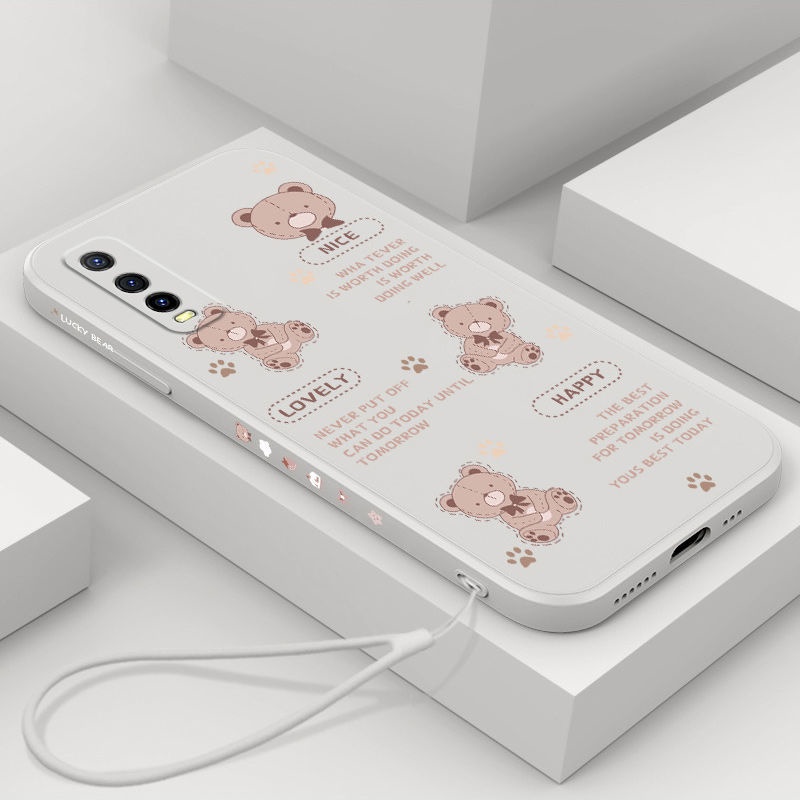 Ốp Điện Thoại Họa Tiết Gấu Dễ Thương Dành Cho Vivo Y20 Vivo Y20S Vivo Y20S G Vivo Y20i Vivo Y20 2021 Vivo Y12A Vivo Y12S