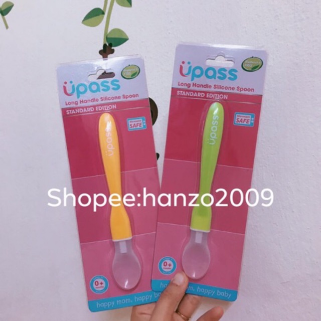 Thìa ăn dặm silicon siêu mềm cho bé Upass