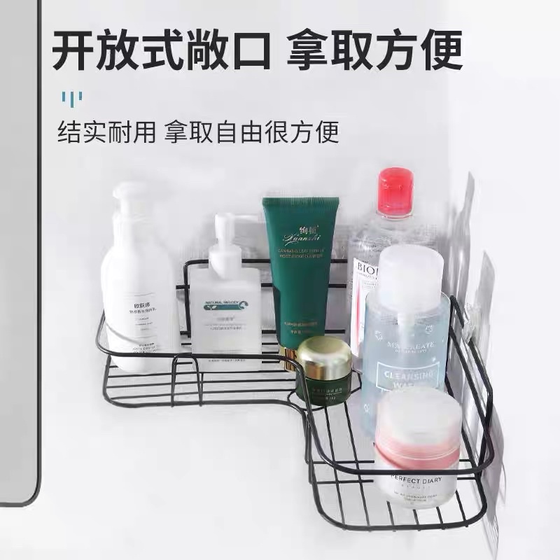 Kệ góc dán tường để đồ ( chất liệu thép không gỉ )