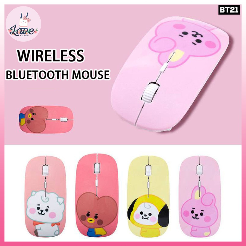 Chuột Bluetooth BT21 Dễ Thương Cho Laptop