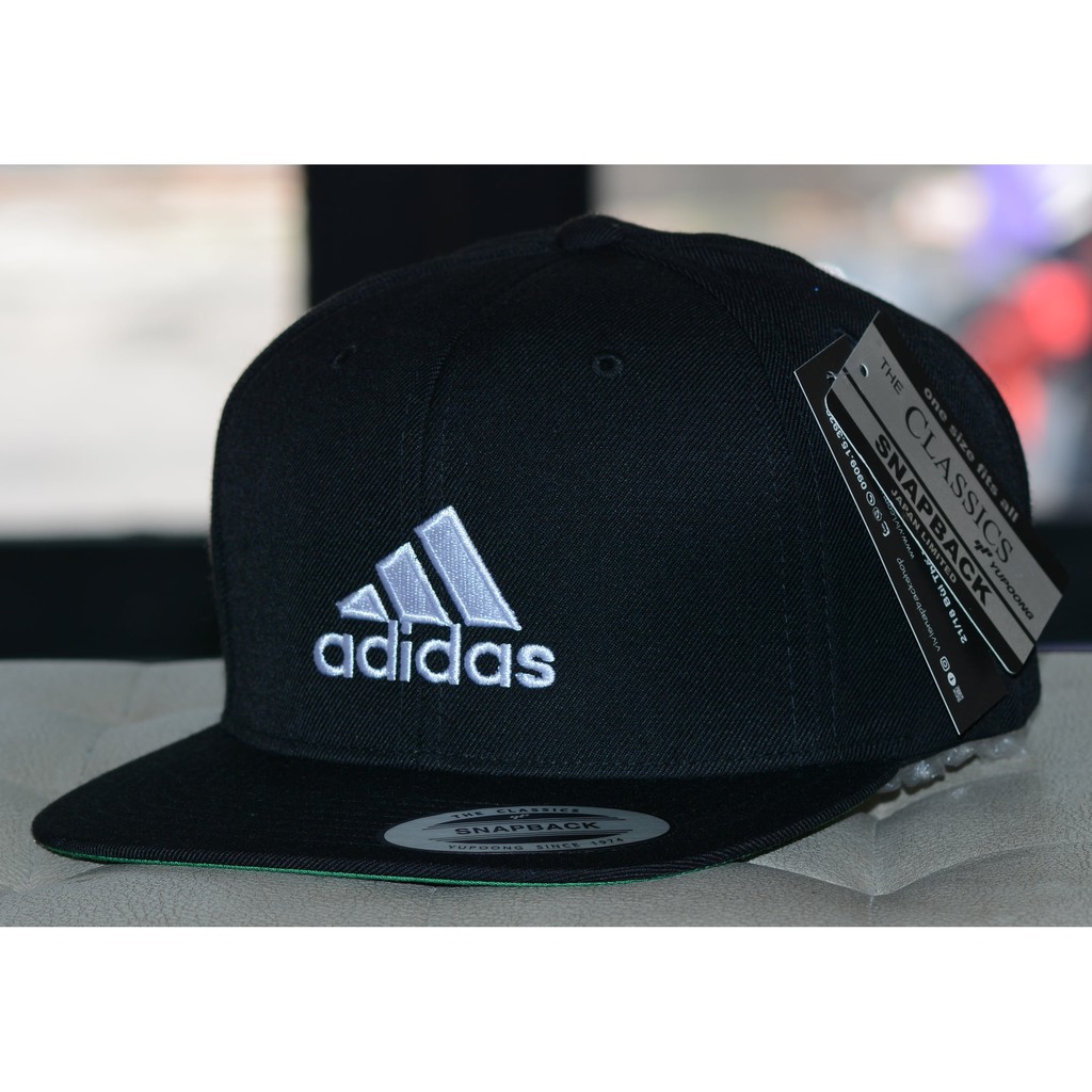 Nón snapback Adidas,Mũ snapback Adidas Logo Black,snapback màu đen { Hình thật }