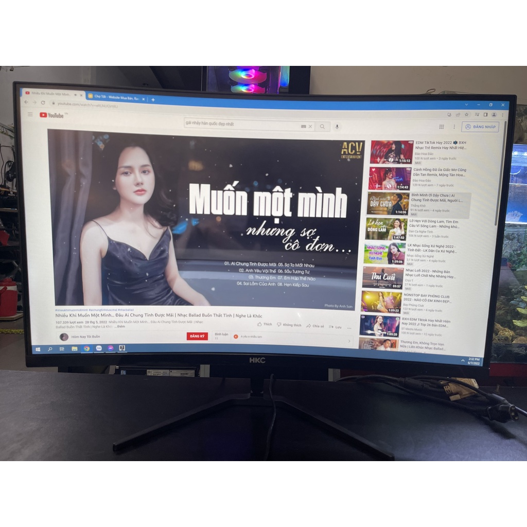 Màn Hình LED HKC M27A9X Curved 27" 75 HZ