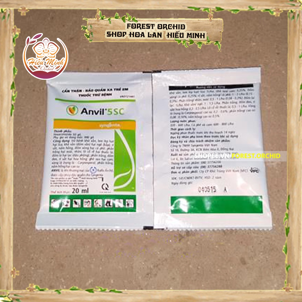 Anvil 5sc Chế Phẩm, Thuốc Phòng Trừ Bệnh cho Hoa Lan ,loại TỐT Làm cây cảnh và hạt giống, Bền, Đẹp, Lá, Xanh, Sống, Tốt