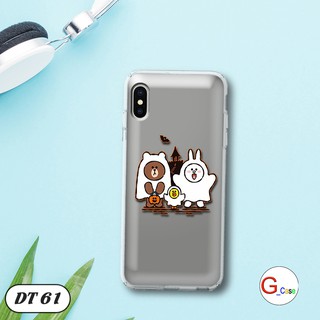 Ốp lưng dẻo trong in hình cho IPhone Xs Max