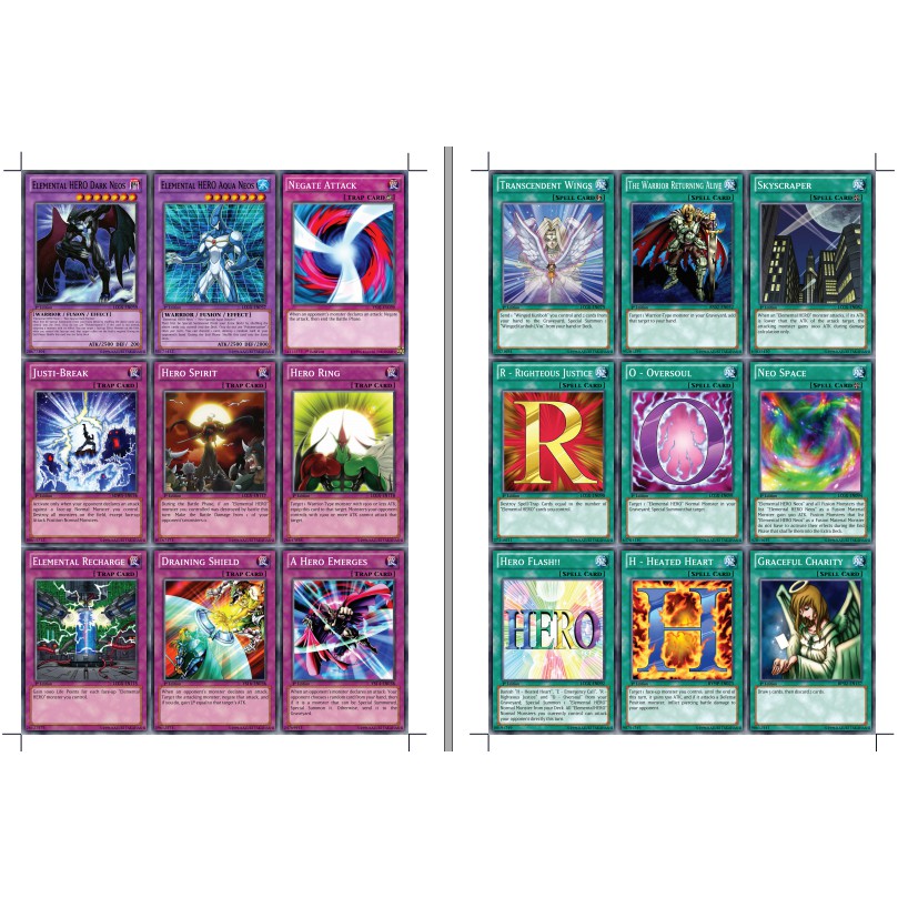 Yugioh Deck Jaden Juki e-Hero
