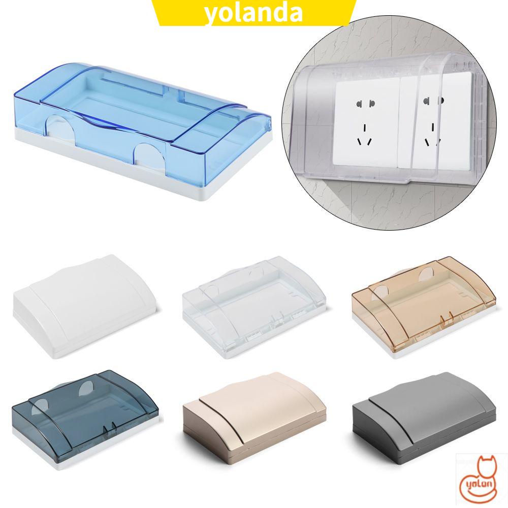 Hộp Bảo Vệ Công Tắc Ổ Cắm Điện Loại 86 Thiết Kế Trong Suốt Chống Thấm Nước Dùng Trong Phòng Tắm Nhiều Màu Tùy Chọn