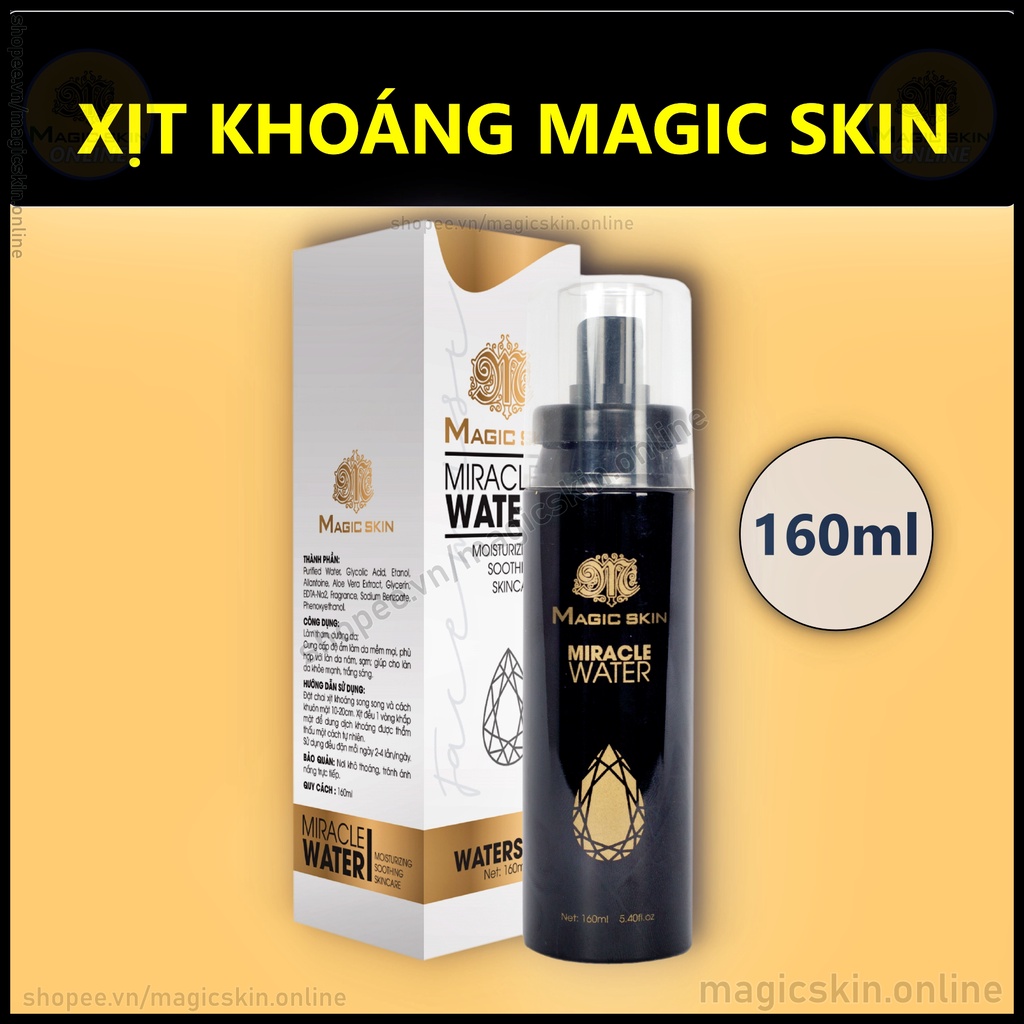 Xịt khoáng MagicSkin Miracle Water 👍 Dưỡng ẩm , Làm thơm ✔ CHÍNH HÃNG