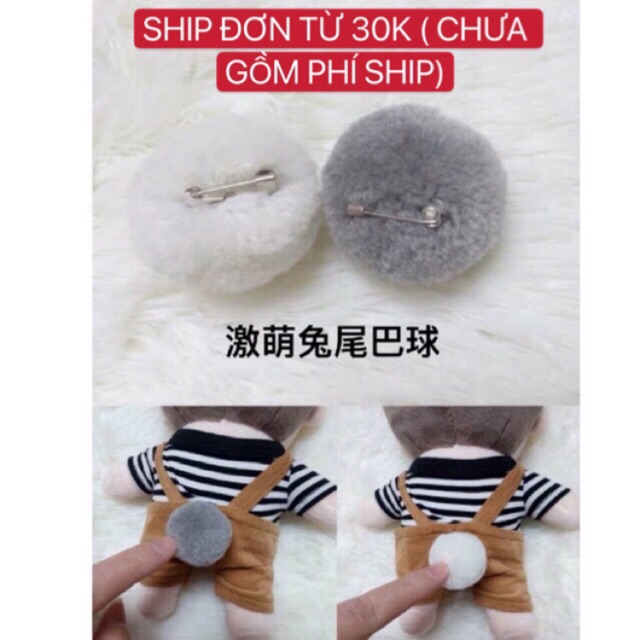 Đuôi bông cho doll (ship đơn từ 30k)