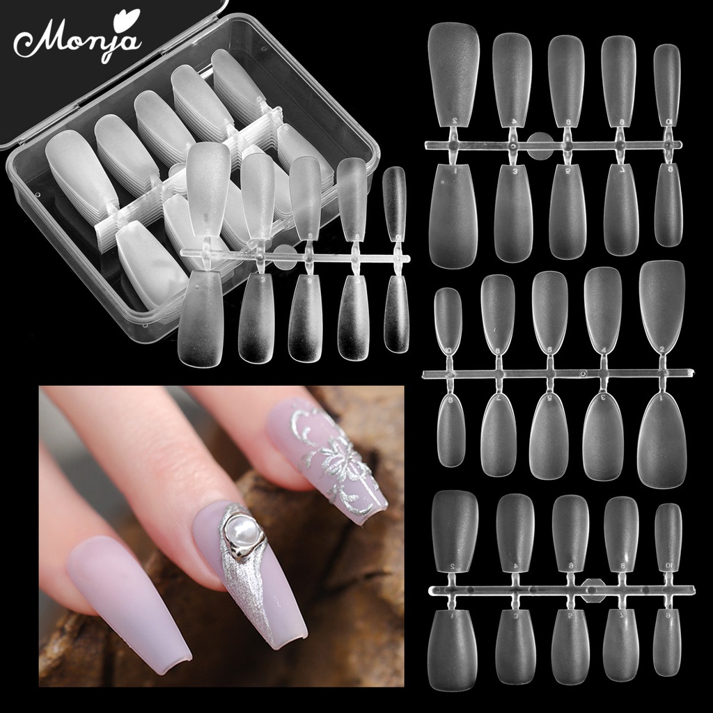 Hộp 100 Móng Tay Giả Toàn Diện Siêu Mỏng Cho Nữ