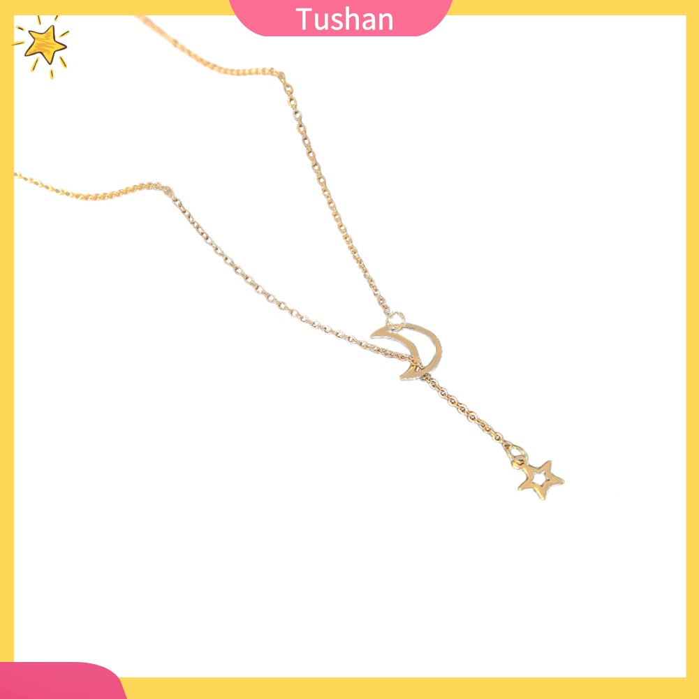 Vòng cổ choker mặt trăng và ngôi sao tush _