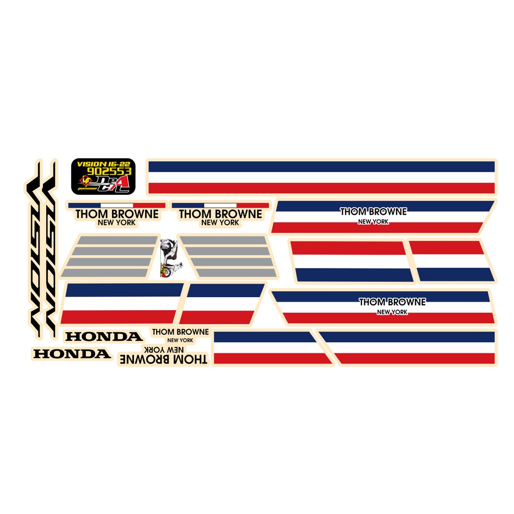 Tem Rời Vision 4Hp V2 ĐỦ MÀU- Ảnh Thật #Temxemay #Decal #Vision #Temroi #Temxe #TemRoi #Honda