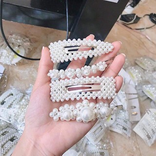 Sét 4 Kẹp Tóc Đính Đá Hàn Quốc