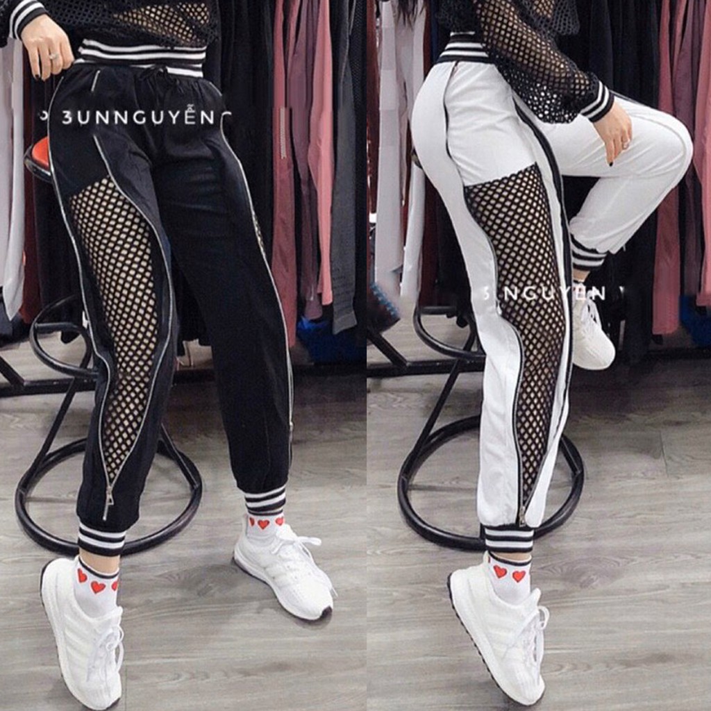 Quần Tập Jogger Lưới Nữ Cao Cấp