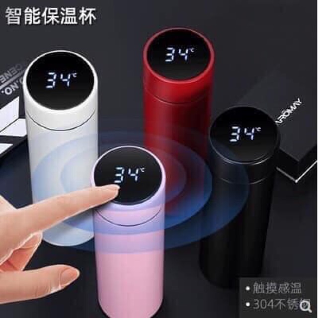 Combo 3 bình giữ nghiệt hiển thị nhiệt độ.