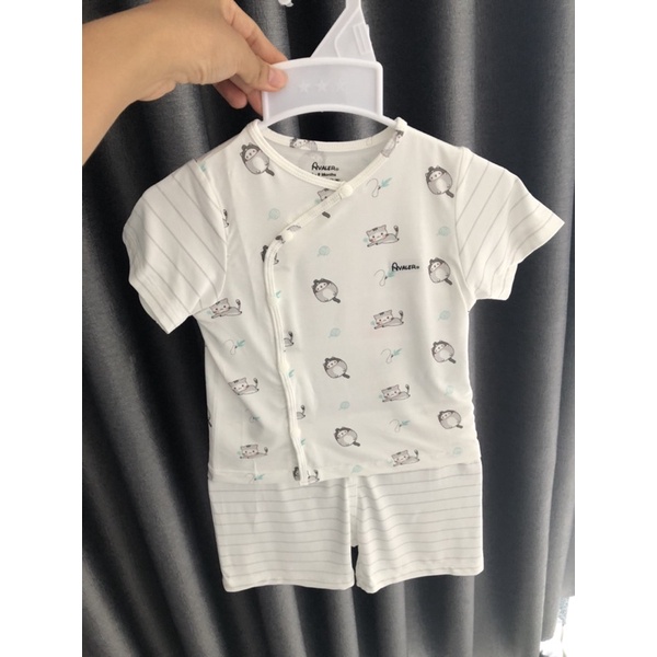 Bộ cộc tay cài chéo Avaler sợi tre