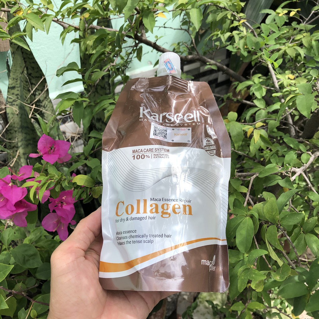 Hấp dầu Collagen phục hồi tóc hư tổn Karseell 500ml