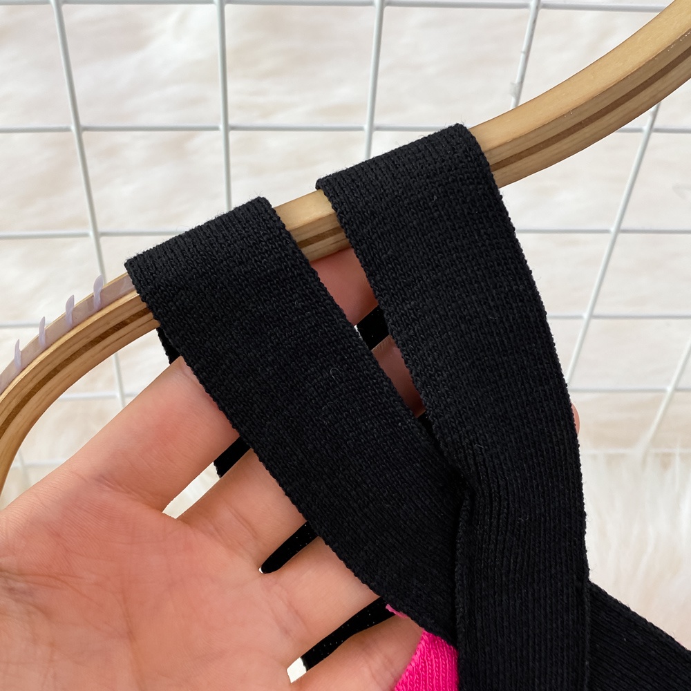 Váy 2 dây body len dệt kim đầm ôm nữ phối màu sexy gợi cảm sang chảnh tiểu thư bánh bèo cute hàng quảng châu cao cấp