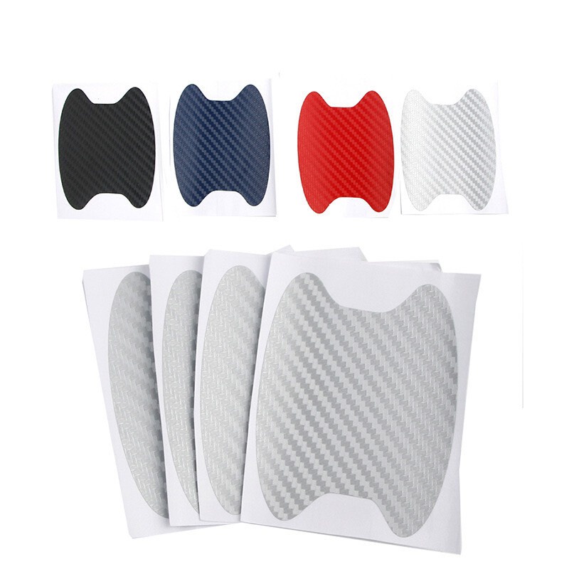Dán chống xước hõm tay nắm cửa xe ô tô - Bộ 4 miếng vân Cacbon | BigBuy360 - bigbuy360.vn