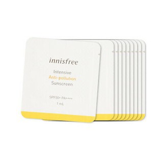 Sample 1ml Kem Chống Nắng Chống Trôi, Chống Tác Nhân Ô Nhiễm Vượt Trội Innisfree Intensive Anti-Polution SPF 50+++++