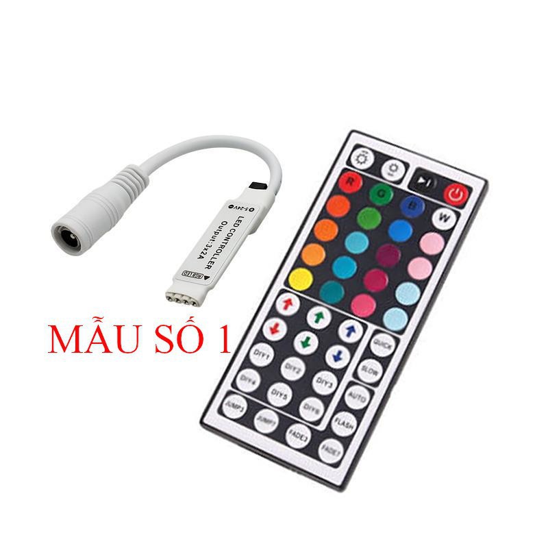 Bộ điều khiển đèn led dây RGB 5050 kèm remote hồng ngoại 44 phím LOẠI MINI VÀ HỘP NHÔM, VUI LÒNG XEM MÔ TẢ