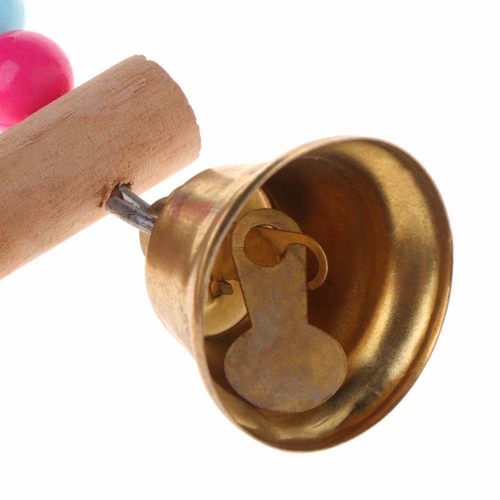 Xích Đu Đồ Chơi Bằng Gỗ Tự Nhiên Treo Lồng Chim Vẹt