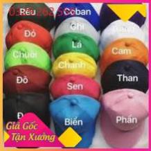 (Sale Khủng)  mũ lưỡi trai trơn đủ mầu hàng loại 1 cực đẹp