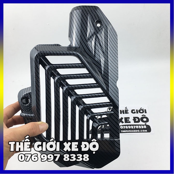 Ốp két nước AB 160 125 cc 2023 cacbon - phụ kiện đồ chơi ốp carbon trang trí két tản nhiệt xe Air Blade Airblade
