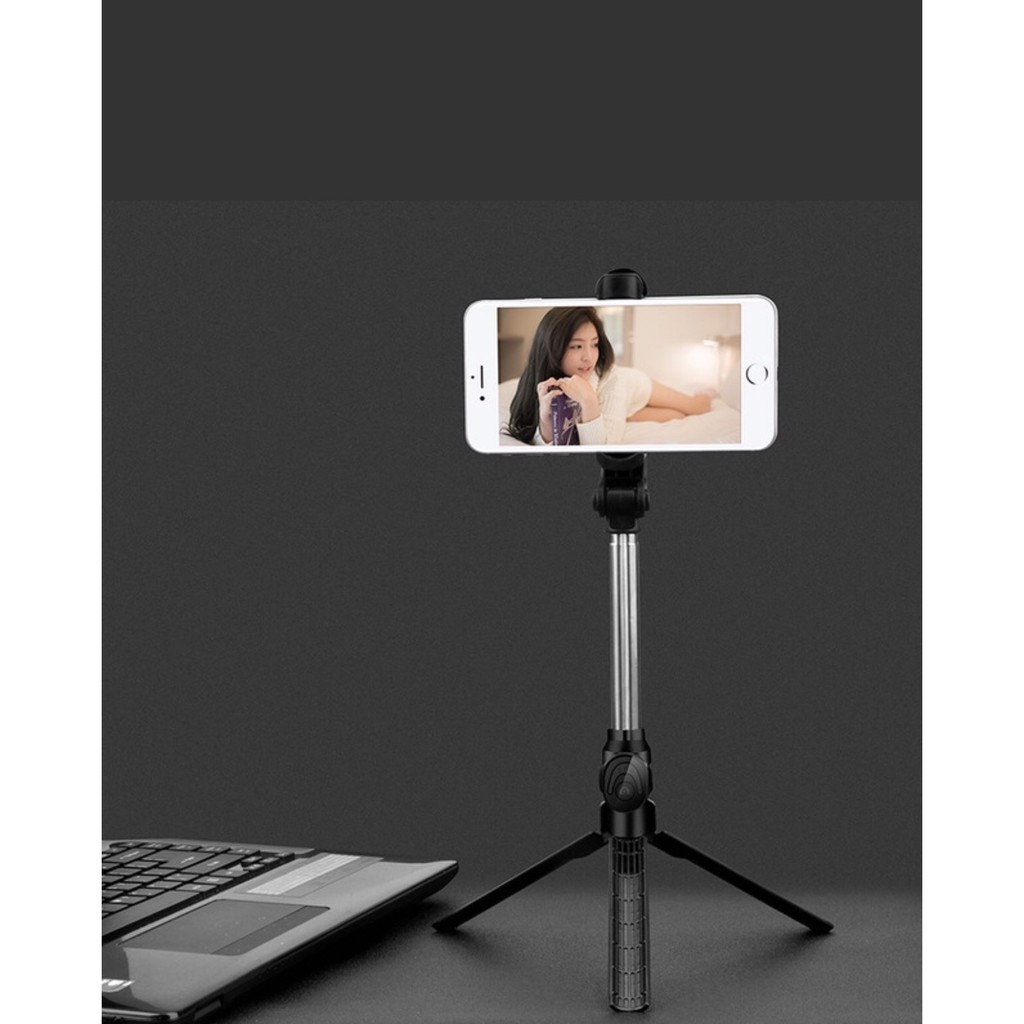 GẬY TỰ SƯỚNG BLUETOOTH THÔNG MINH CÓ CHÂN CHỐNG TIỆN LỢI LIVESTREAM ( 3 MÀU)