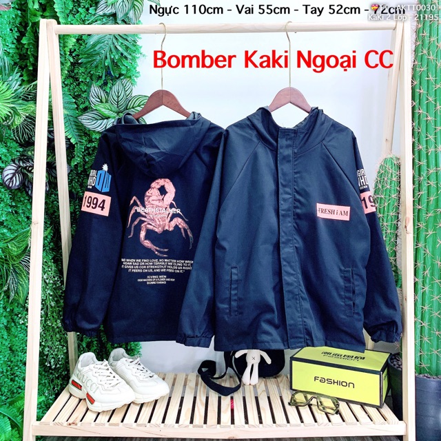 🎆𝐇𝐎𝐓𝐓𝐑𝐄𝐍𝐃🎆 061 Áo Khoác Bomber Kaki 2 Lớp Hình Bò Cạp (Kèm Video, Hình Thật) | BigBuy360 - bigbuy360.vn